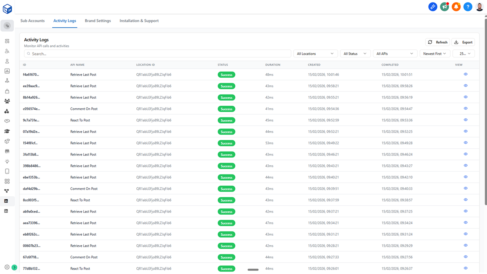 Agency Management Dashboard
