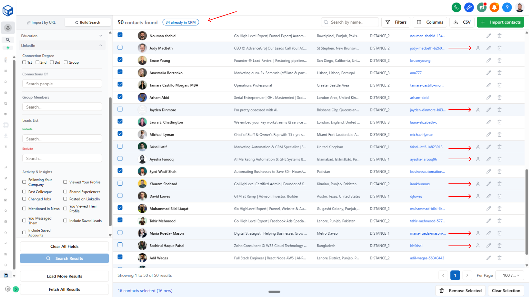 Duplicate Contact Detection in LinkedIn Importer