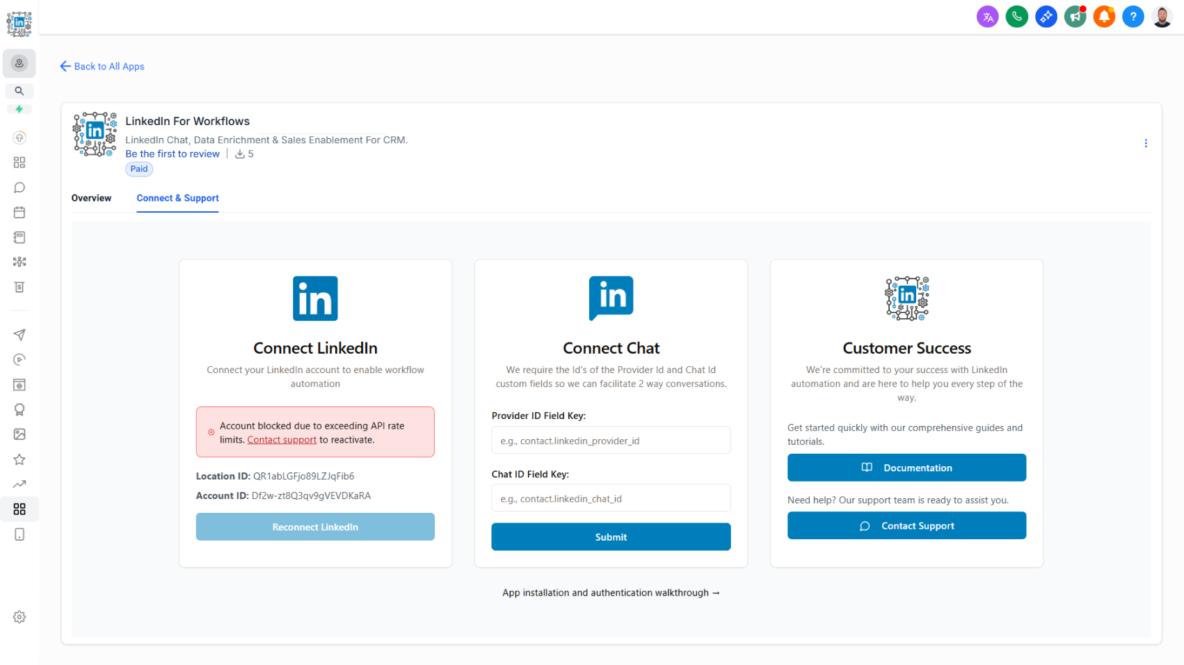 Rate Limit Status Feedback