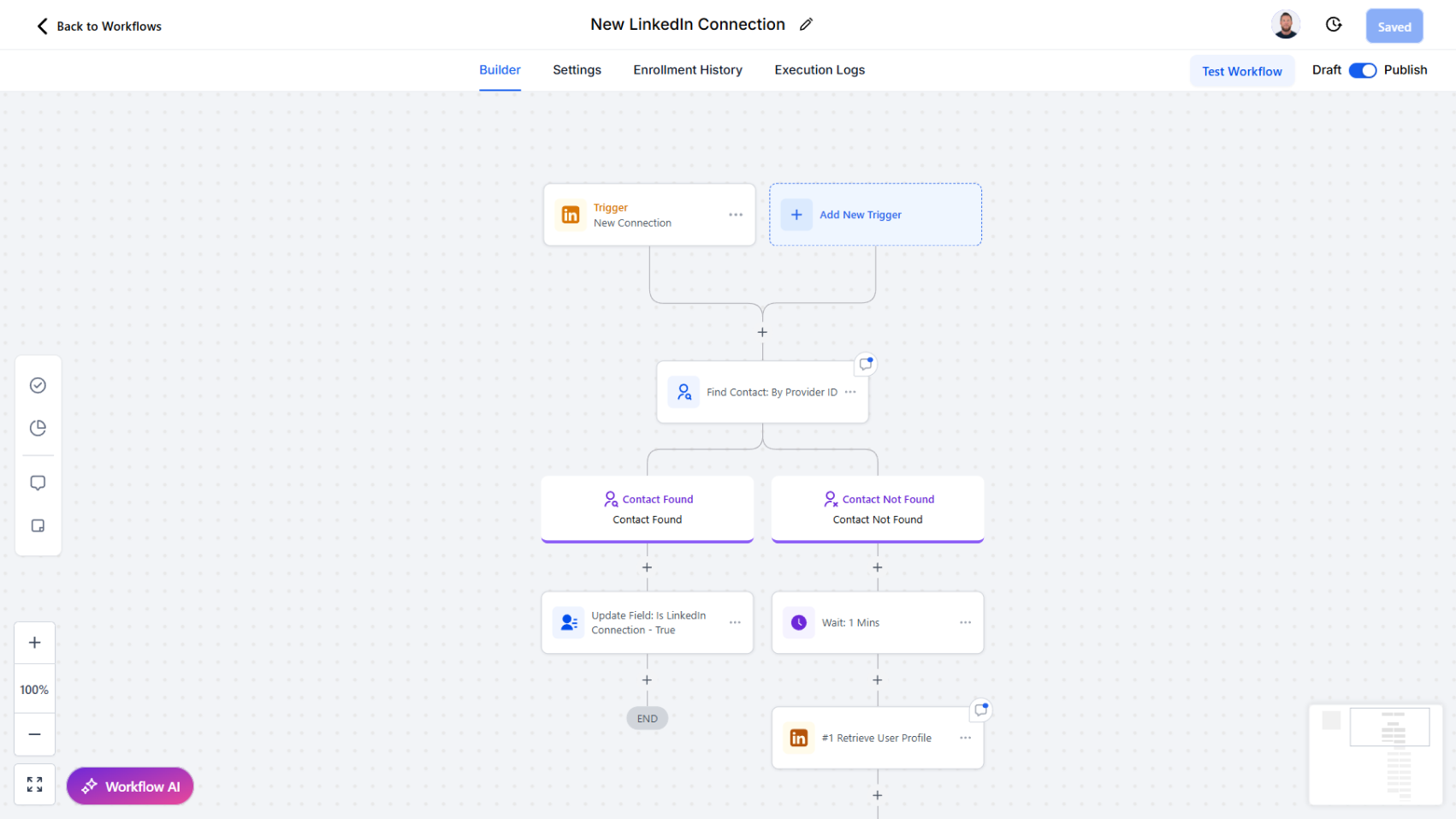 Workflow Trigger - New Connection