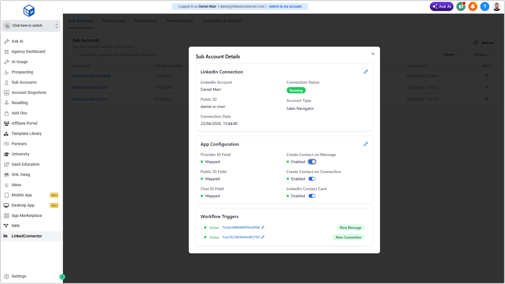 Agency Management Dashboard