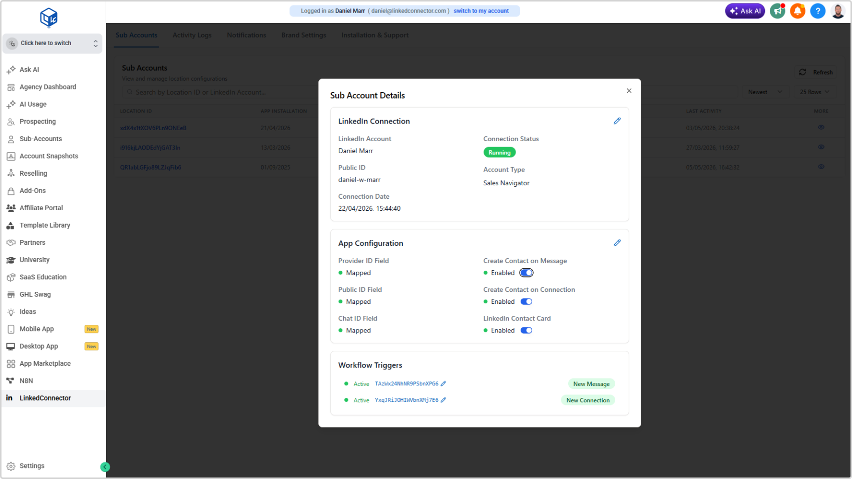 Agency Management Dashboard