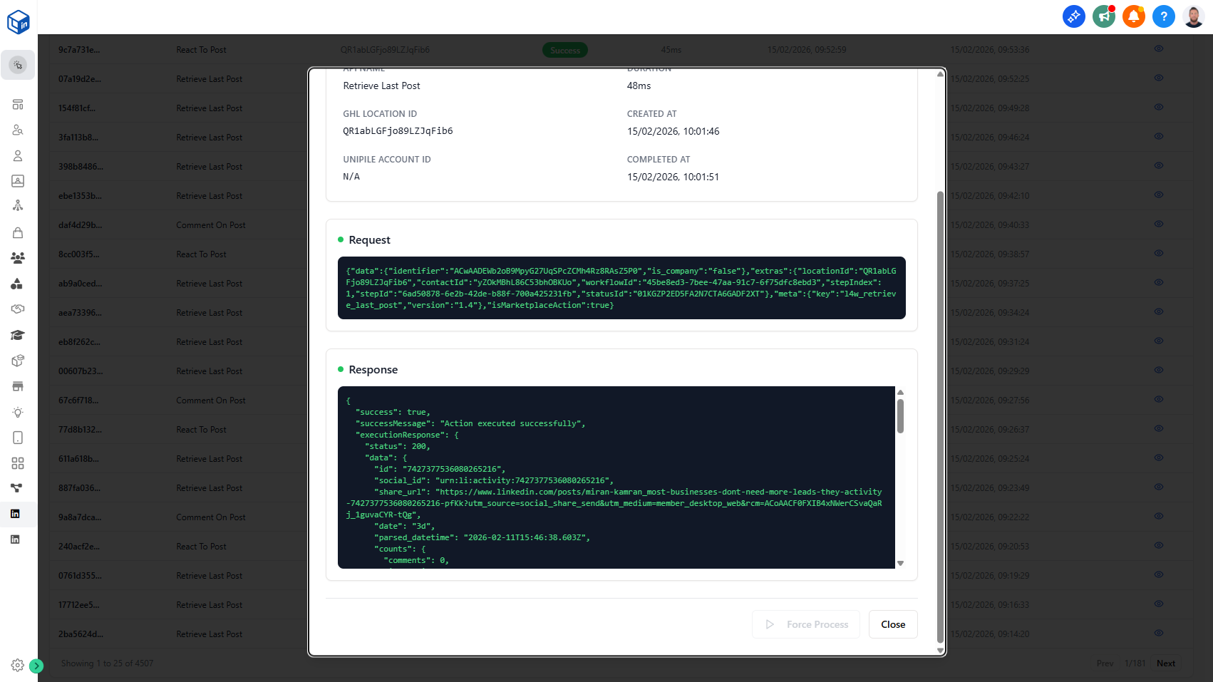 Improved Activity Logs Format