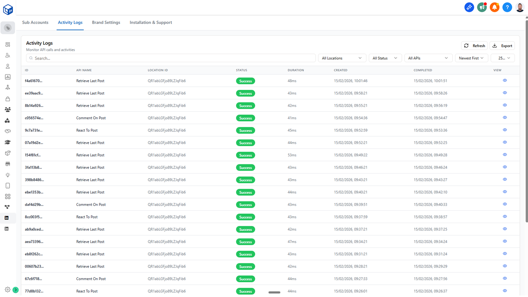 Agency Management Dashboard